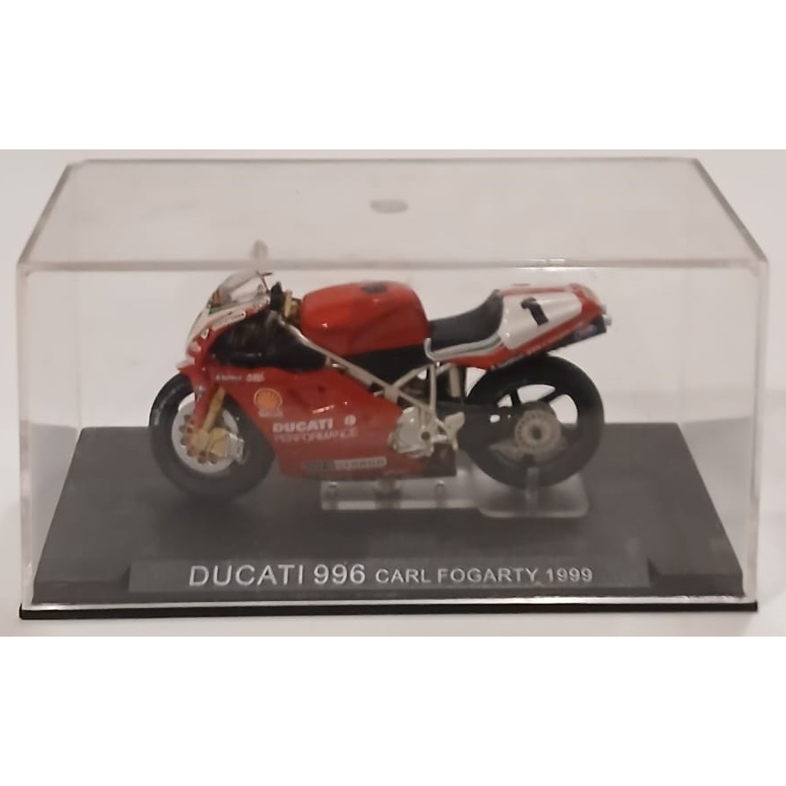 Modellino Ducati 996 Carl Fogarty 1999, IXO, Scala 1:24, Moto Da Corsa Pressofusa, Rara, Nuova