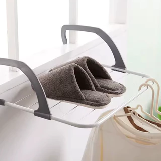 Varal Portátil Para Janela Parede Retrátil Para Apartamento Secador De Roupas - 50x33CM