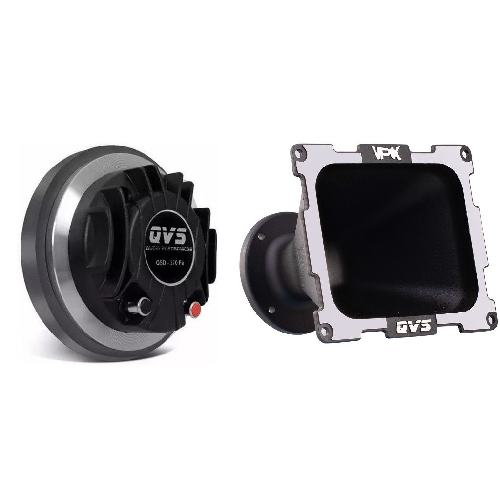 Combo Driver QVS 370FE 2 polegadas 75rms + Corneta QVS 2117 em