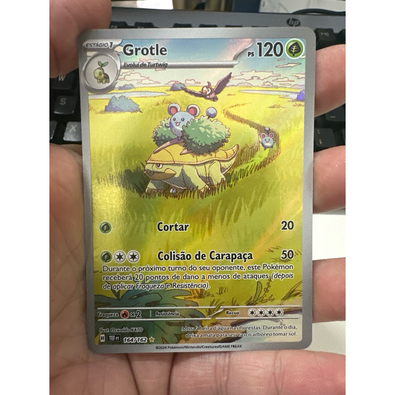 Carta Pokémon Grotle (164/162)TEF | Shopee Brasil