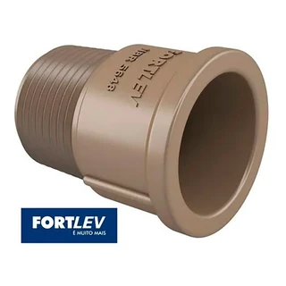 Pacote 50 unid Adaptador Soldável Curto 25mm X 3/4" Fortlev em Oferta na Shopee
