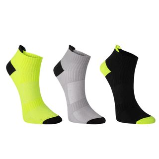 Kit 3 Pares Meia Performance Poliamida Unissex Cano Curto Soquete Esportiva Corrida Ciclismo