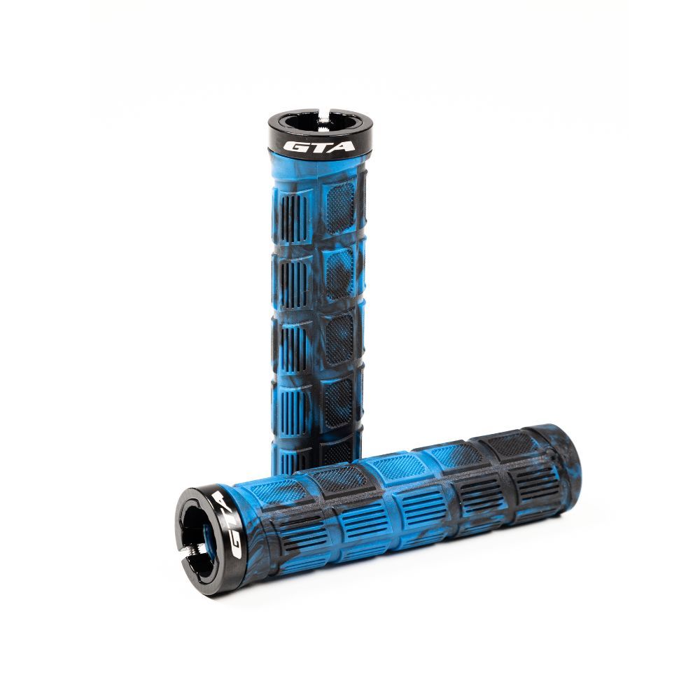 Par de manopla Luvinha Nbr 135mm Colorida 2 travas Gta Bicicleta Bike Mtb Bmx