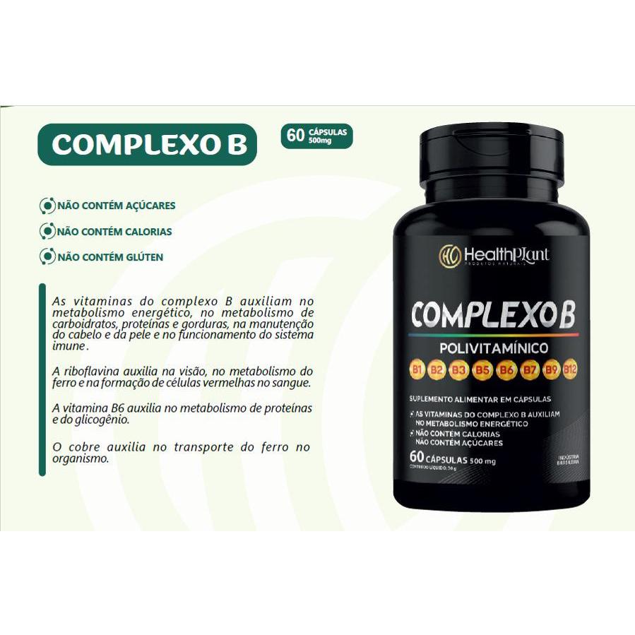 COMPLEXO B 60 CAPS-HEALTH PLANT | Shopee Brasil