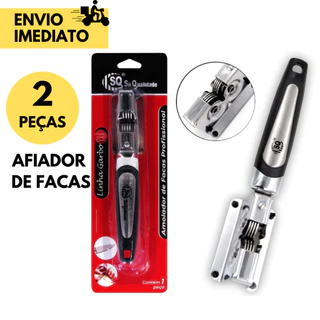 2 Amolador Afiador de Facas em Inox uso Profissional para Cozinhas Amolar Facas, Tesouras  Canivetes em Oferta na Shopee