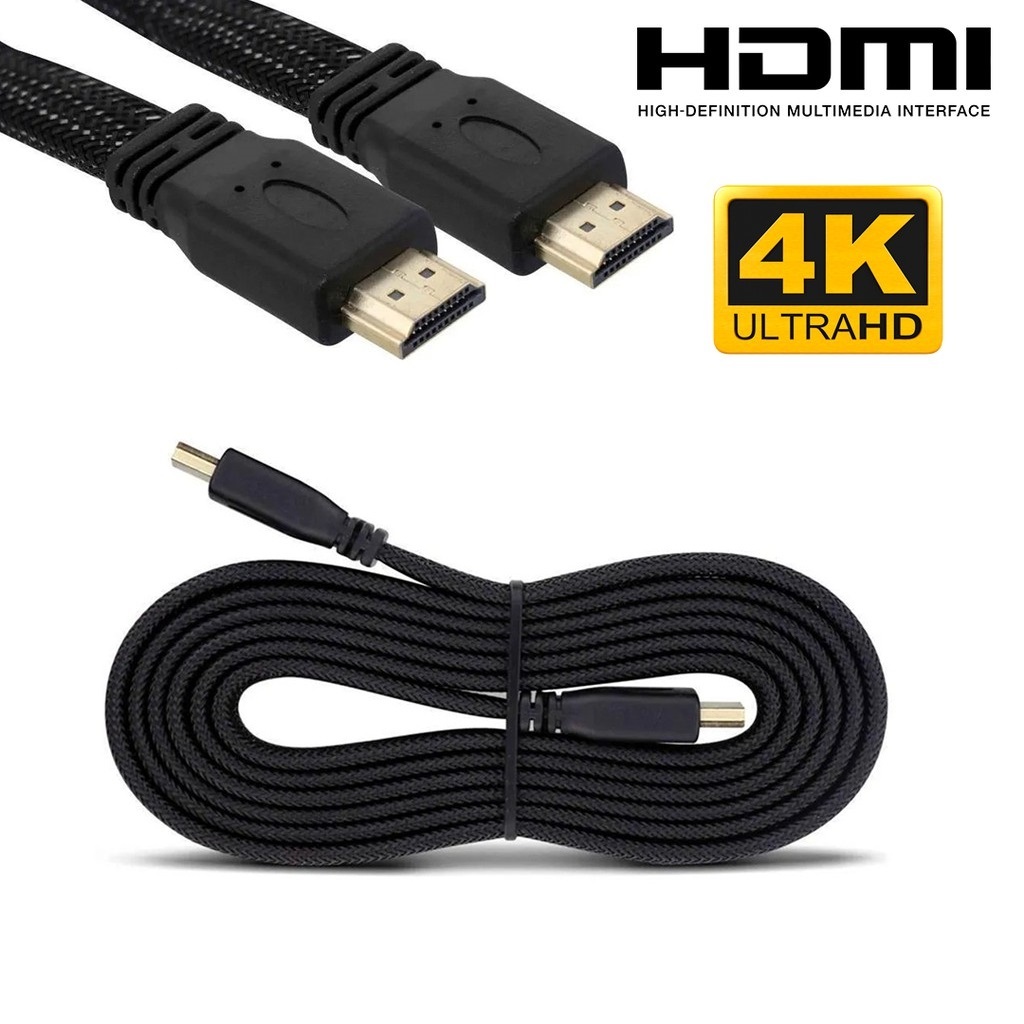 Cabo HDMI 2 Metros – 4k Ultra HD 3D – Alta Velocidade | Shopee Brasil