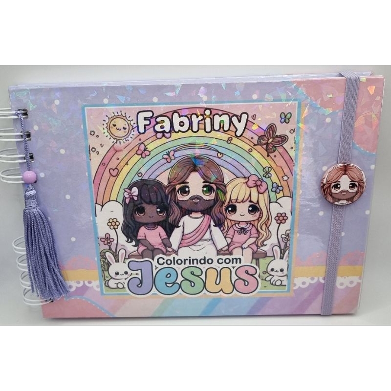 Livro de colorir cristão estilo Bobbie Goods (personalizado com o nome ...