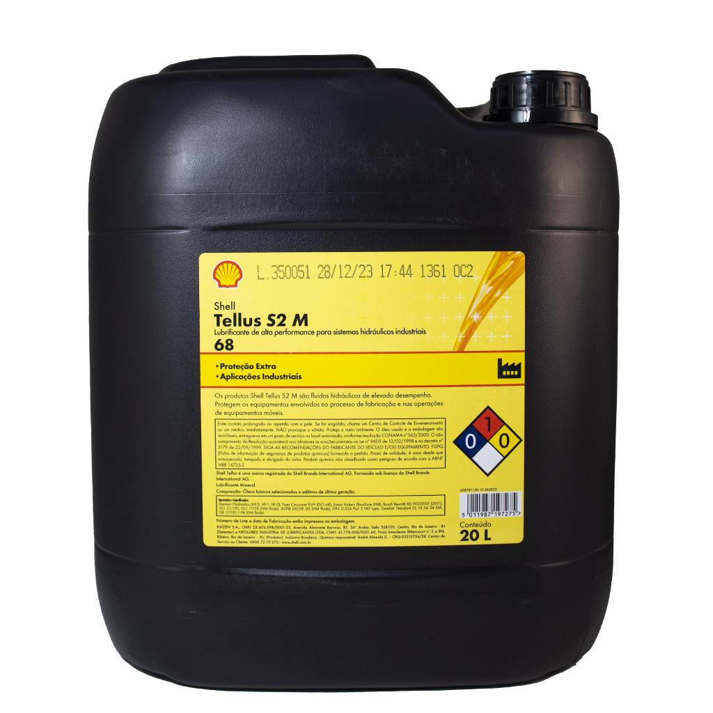 Shell Tellus 68 S2M Óleo hidráulico - Balde 20L | Shopee Brasil