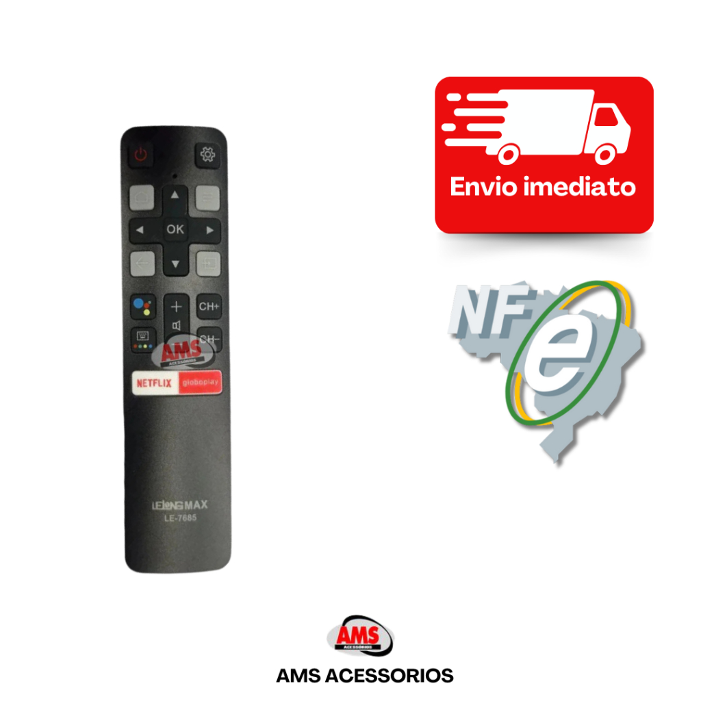 Controle Remoto Tcl Semp Toshiba Rc802v Com Comando De Voz | Shopee Brasil