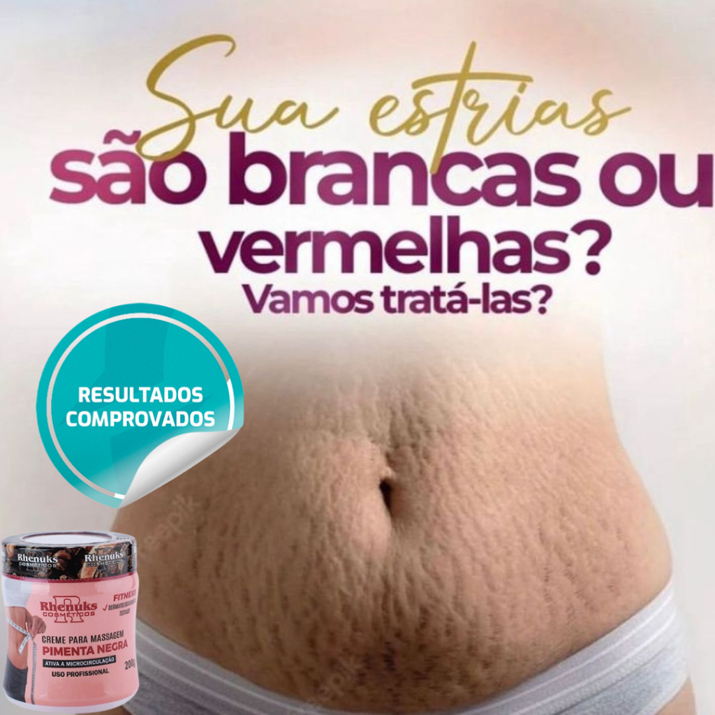 Gel Creme Exterminador Para Estrias Celulite E Gorduras Localizadas ...