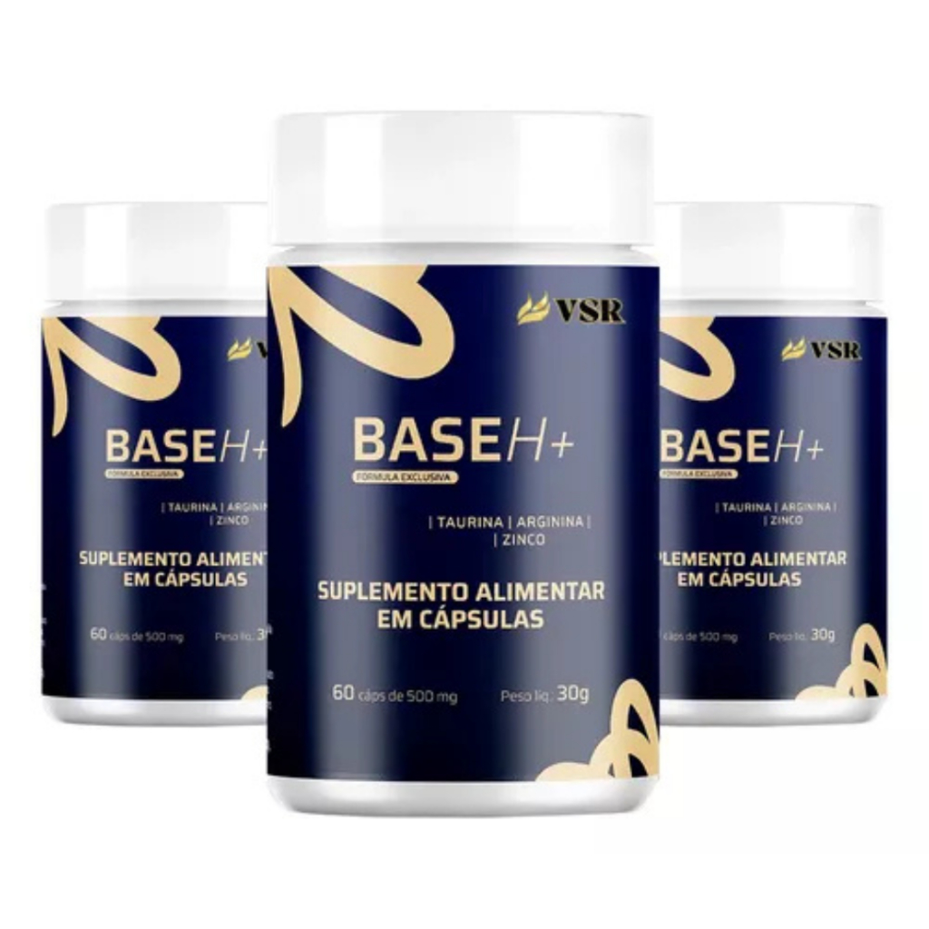 3x Base H+ Original 60 Cápsulas - Loja Oficial Base H + Plus | Shopee ...