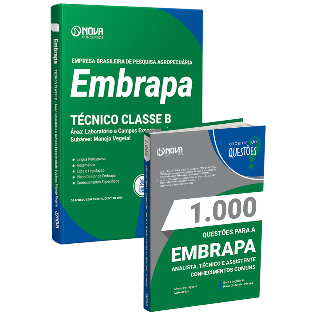 KIT EMBRAPA - Técnico Classe B - Área: Laboratório e Campos ...