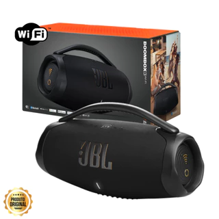 Caixa de Som JBL Boombox 3 Com Wifi Black Preto Original NF Garantia 180W bluetooth