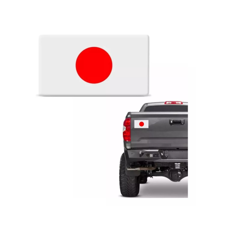 Adesivo Per Auto Con Bandiera Del Giappone, Dimensioni 15x10 Cm, Resistente Ai Graffi E Ai Raggi UV