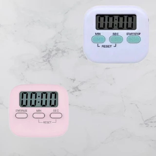 Mini Timer Alarme Digital Temporizador Portátil 7,5x5Cm Temporizador Multifuncional Rosa Ou Branco em Oferta na Shopee