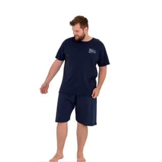 Pijama De Verão Masculino Plus Size P Ao Gg3 em Oferta na Shopee