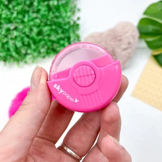 Apontador com Depósito + Borracha Rosa Oval - SkyPaper