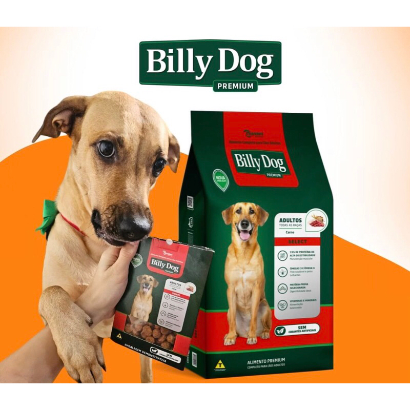 Ração Billy dog premium 15kg | Shopee Brasil