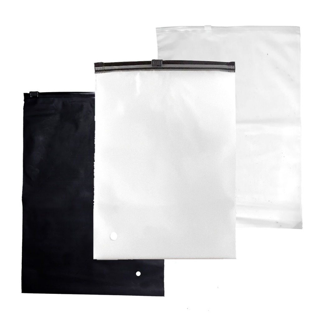 Saco Transparente Fosco Zip 18x25 com 50 Unidades Zíper Lock para