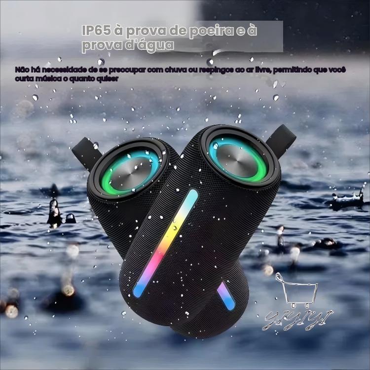 Caixa De Som Portátil Tws RGB Bluetooth GRASEP 15W D-G225 | Shopee