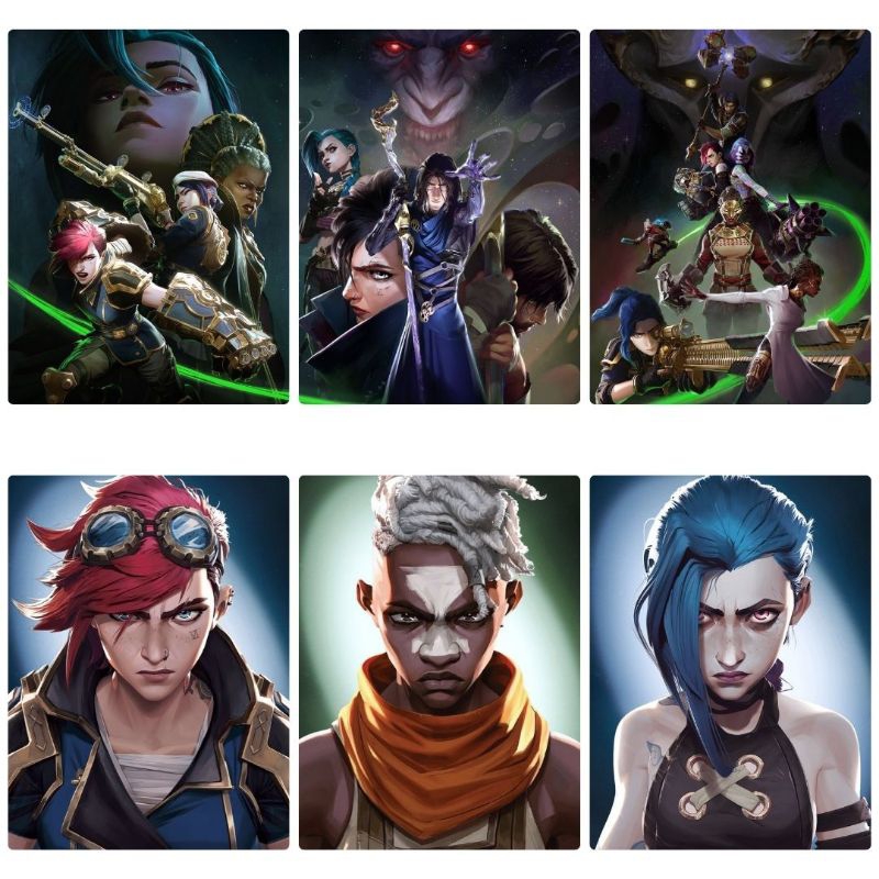 Arcane: League Of Legends - Placa Decorativa em MDF 20x29cm