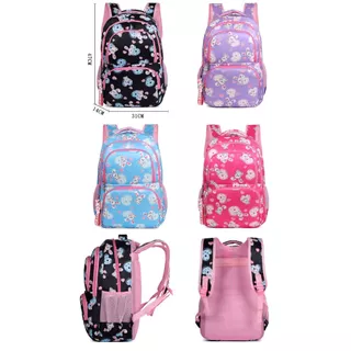 Mochila Grande Nylon Impermeável Escolar Faculdade Femenina