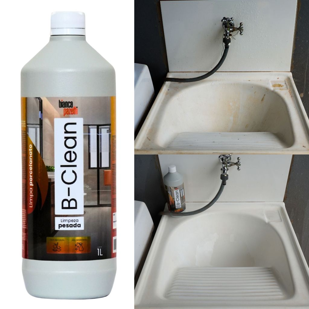 KIT 2 B-Clean Limpa Piso Interno Concentrado 1L para Porcelanatos
