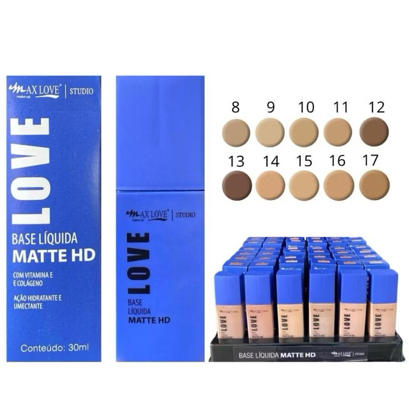 Base Max Love - base Liquida Matte HD | Shopee Brasil