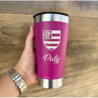 Copo Térmico Personalizado com seu NOME ou LOGO com Tampa