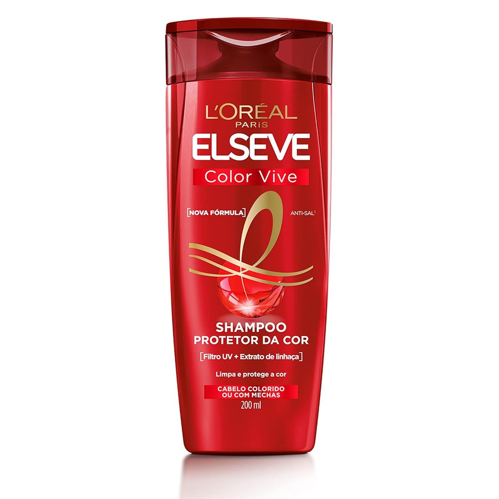 Kit elseve color vive vermelho shampoo + condicionador | Shopee Brasil