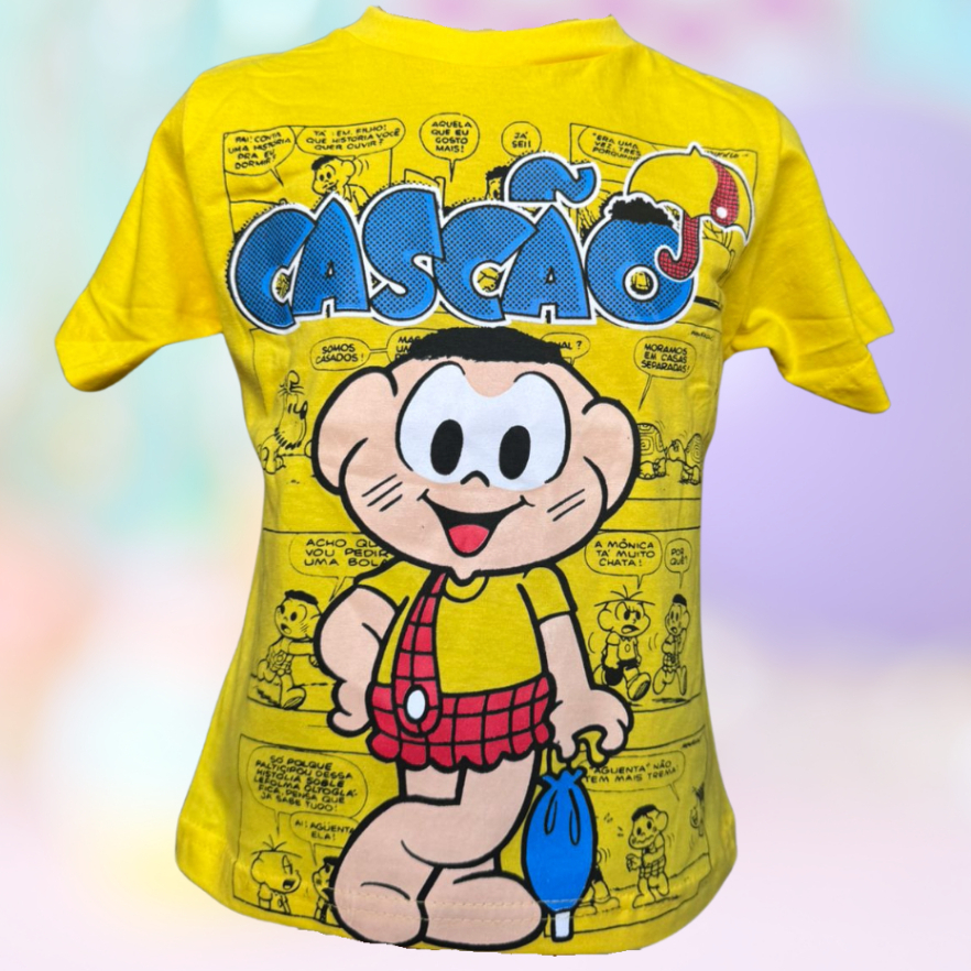 Blusa infantil do Chico Bento da turma da Mônica | Shopee Brasil