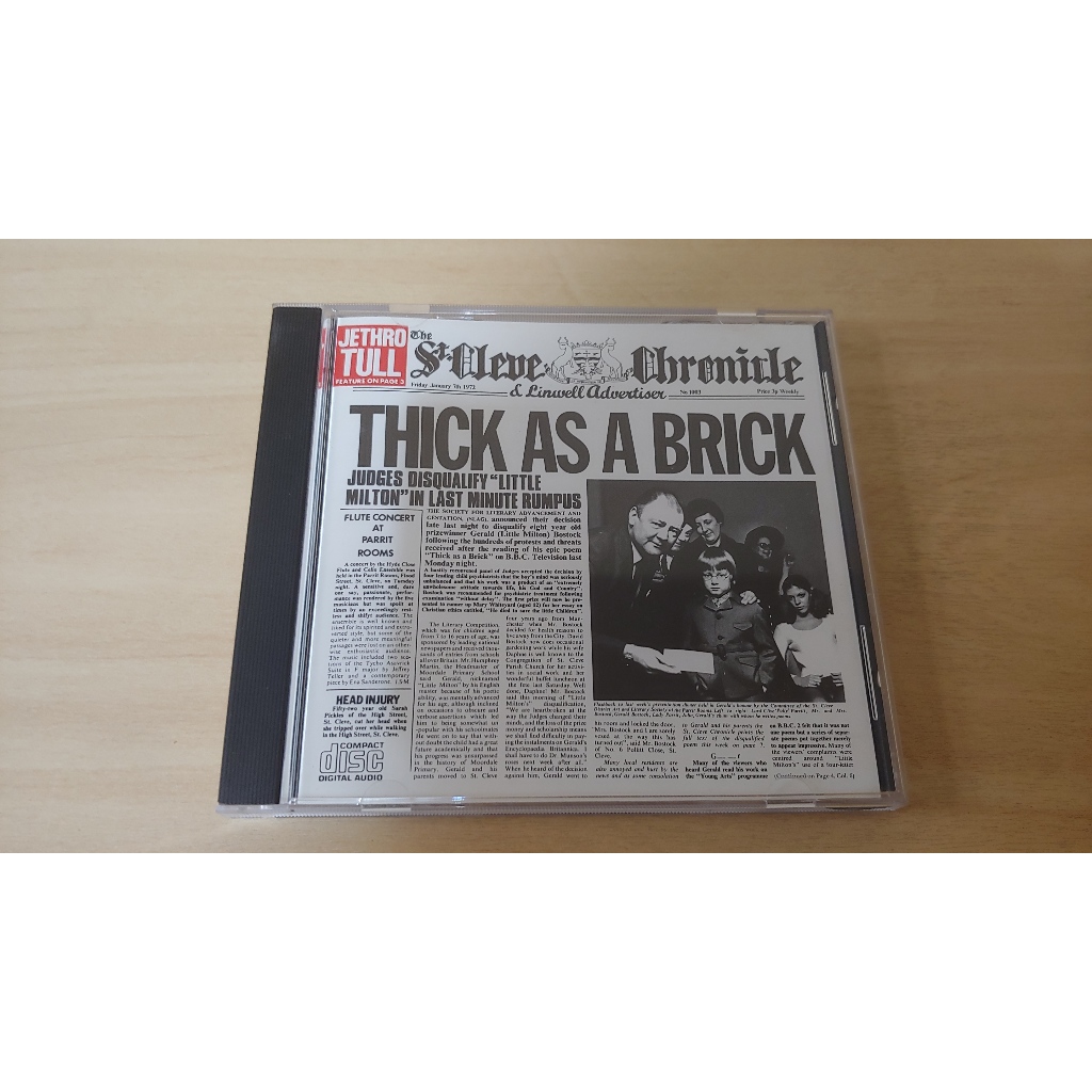 CD Jethro Tull Thick As A Brick | Shopee Brasil