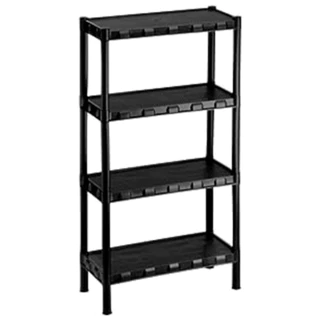Estante com 4 Prateleira Organizadora de Plástico Modular Multiuso para Cozinha e Quarto em Oferta na Shopee