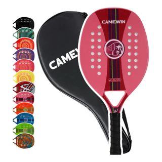 Raquete Para Beach Tennis Profissional 50cm Fibra de Carbono com Capa Protetora Iniciantes/Avançados em Oferta na Shopee