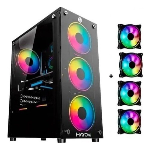 Gabinete Gamer  | Vidro Temperado C/ 4 Fans I Rgb