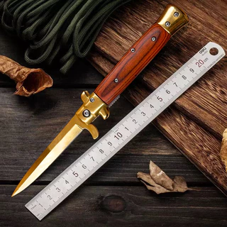 Canivete Madeira Faca para frutas, para uso doméstico Stilleto Lâmina Aço