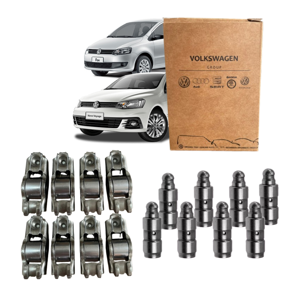 jogo com 8 tucho 8 balancim linha original volkswagen fox gol voyage ...