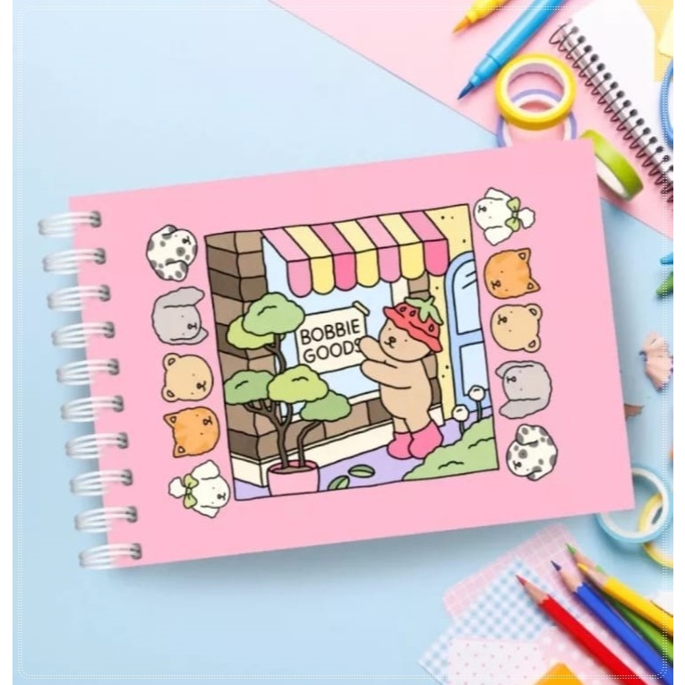 Livro Colorir Personalizado Bobbie Goods 50 folhas -Caderno pintura ...
