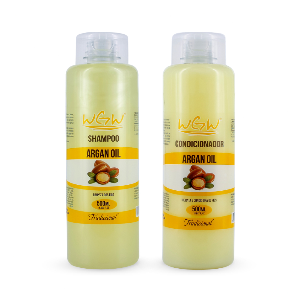 Kit Argan Oil WGW Shampoo 500ml + Condicionador 500ml | Shopee Brasil