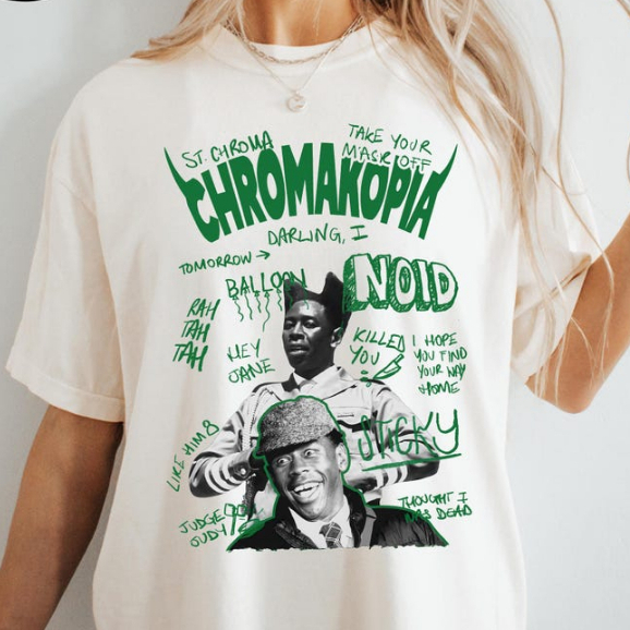 Camiseta Unissex Algodão Chromakopia Tyler Creator | Shopee Brasil