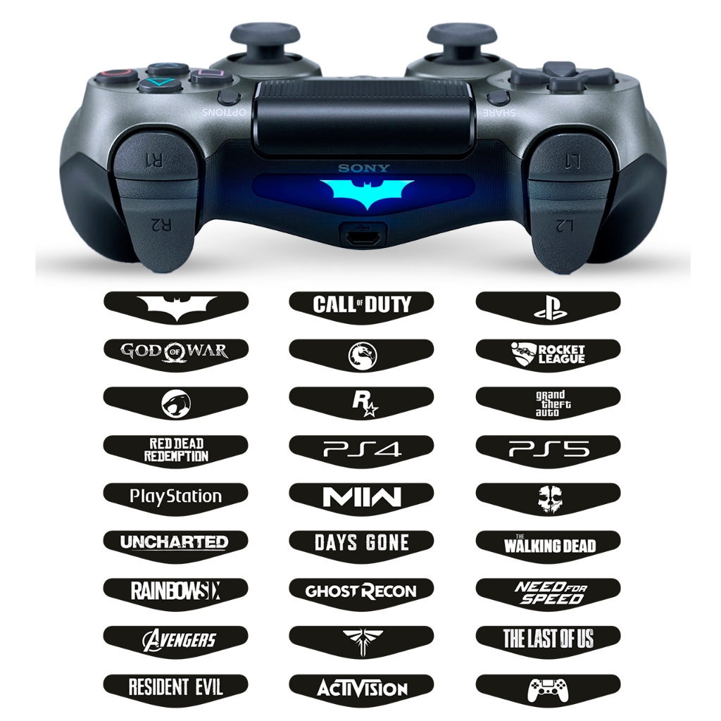 KIT 4 Adesivos Controle PS4 slim pro barra de led Dualshock 4 | Shopee ...
