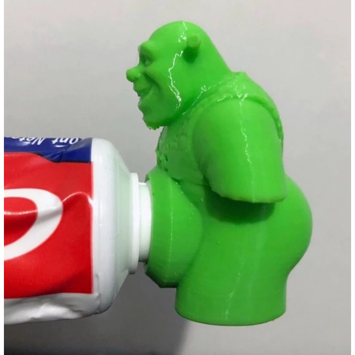 Tampa Pasta de Dente Shrek Creme Dental Decorativo