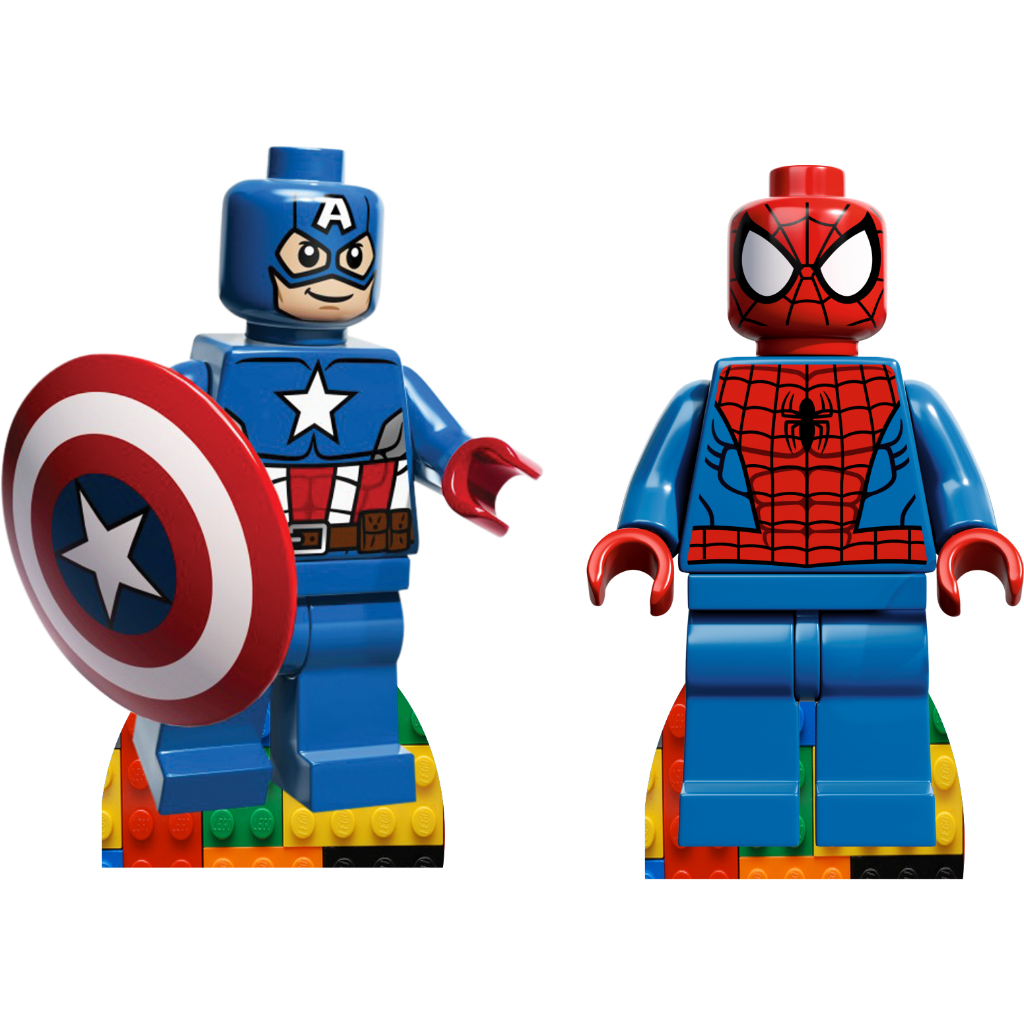 KIT DISPLAYS LEGO MARVEL HEROIS 70CM - FESTA E DECORAÇÃO