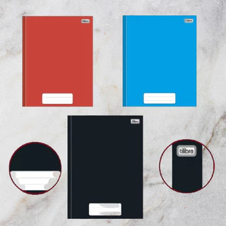 Agenda Caderno Tilibra 80 Folhas Brochura 140MM X 200MM Multiuso Capa Dura Liso Multicolorido