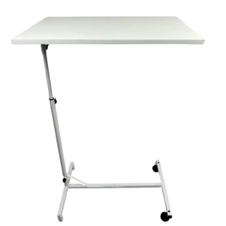 Mesa Refeição Hospitalar C/ Regulagem De Altura Desmontável