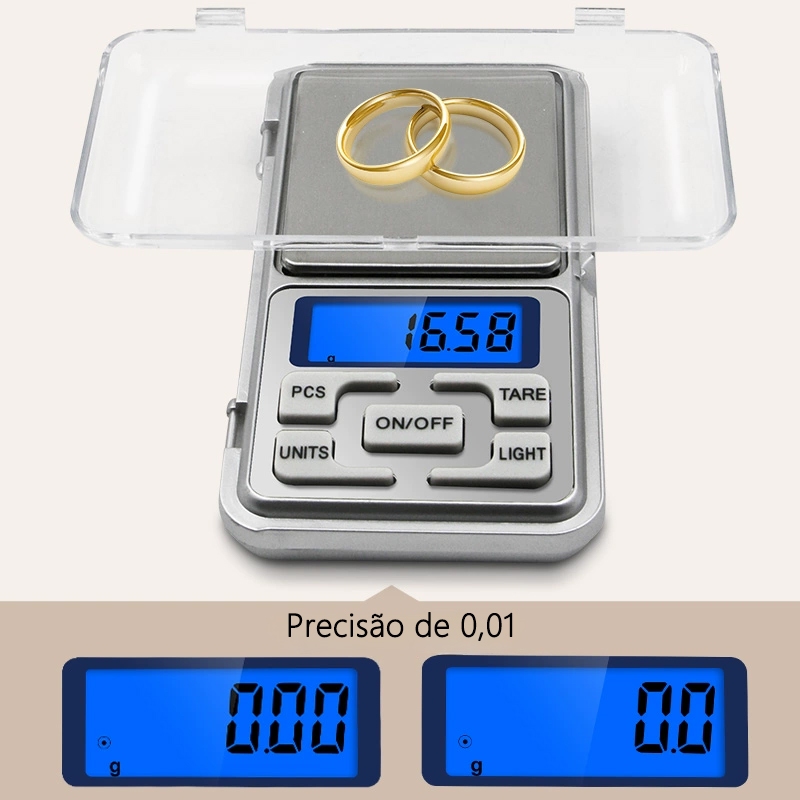 Mini Balança Digital Eletrônica De Precisão De 0.1g a 500g | Shopee Brasil