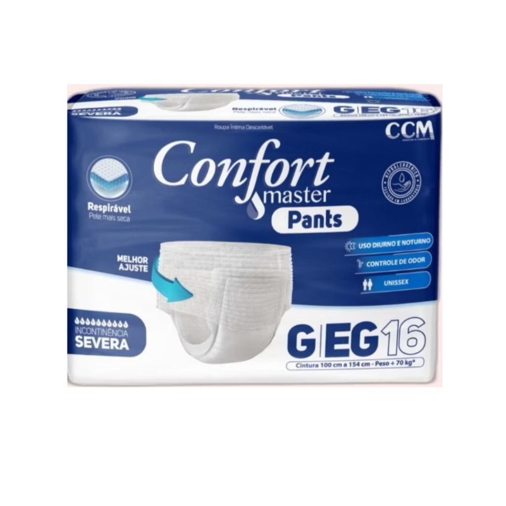 Fralda calcinha/cueca Descartavel Geriatrica Adulto Confort Master ...