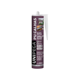 Selante PU Calhas e Rufos 280ml Cinza Unipega