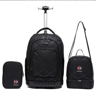 Kit Mochila Estojo Lancheira Executiva Swissport Masculina Reforçada em Oferta na Shopee