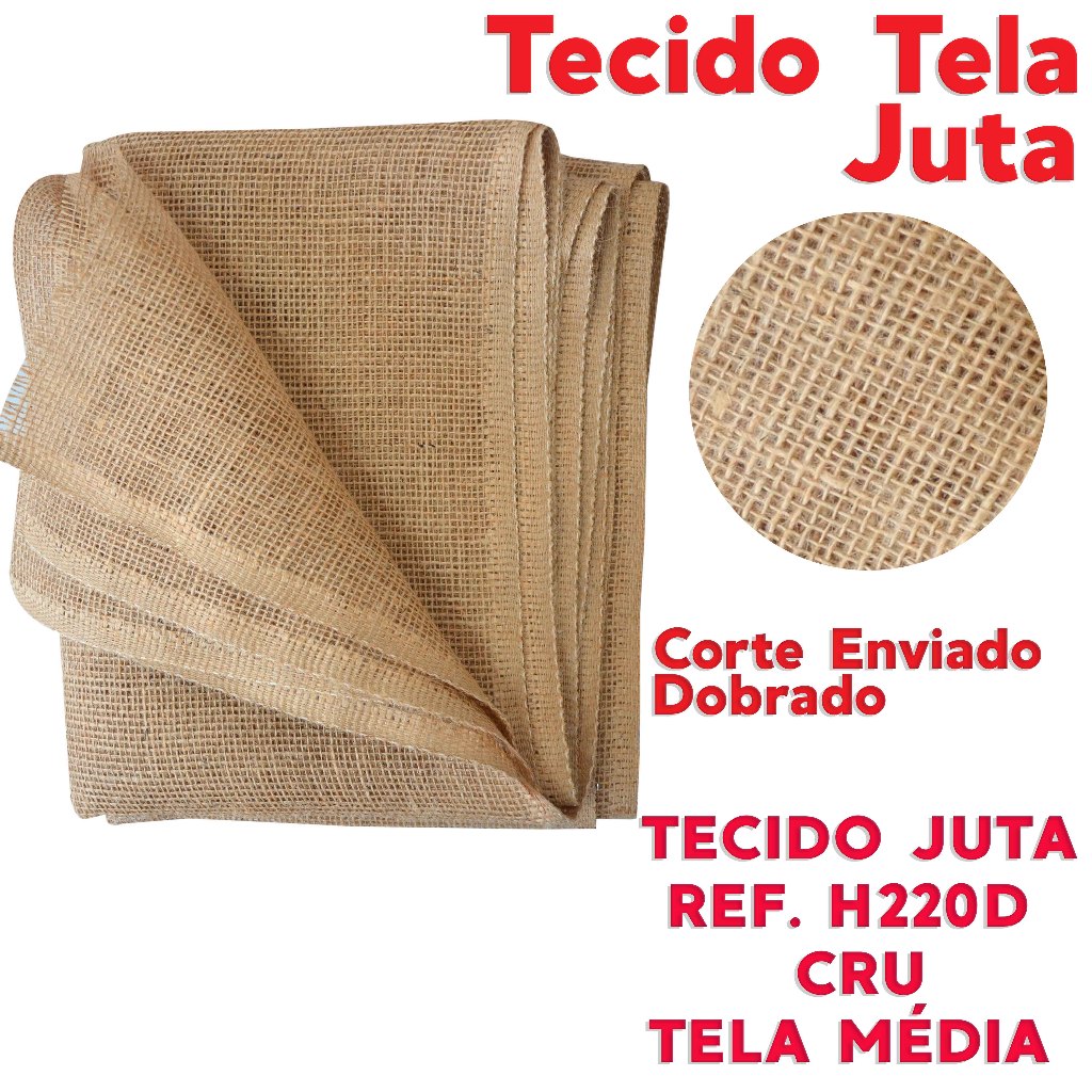 Tecido Tela Juta com 1,00m de largura Excelente Qualidade Cru enviado ...